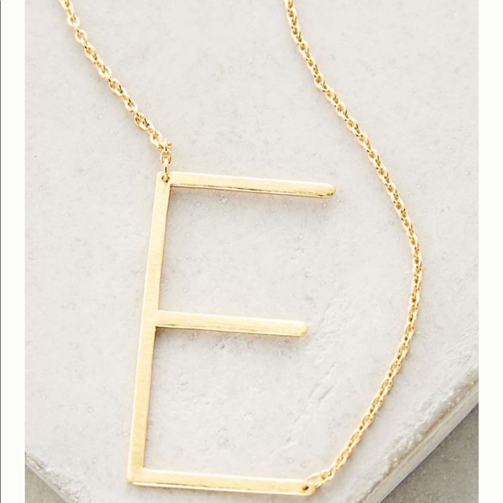 Anthropologie initial necklace
